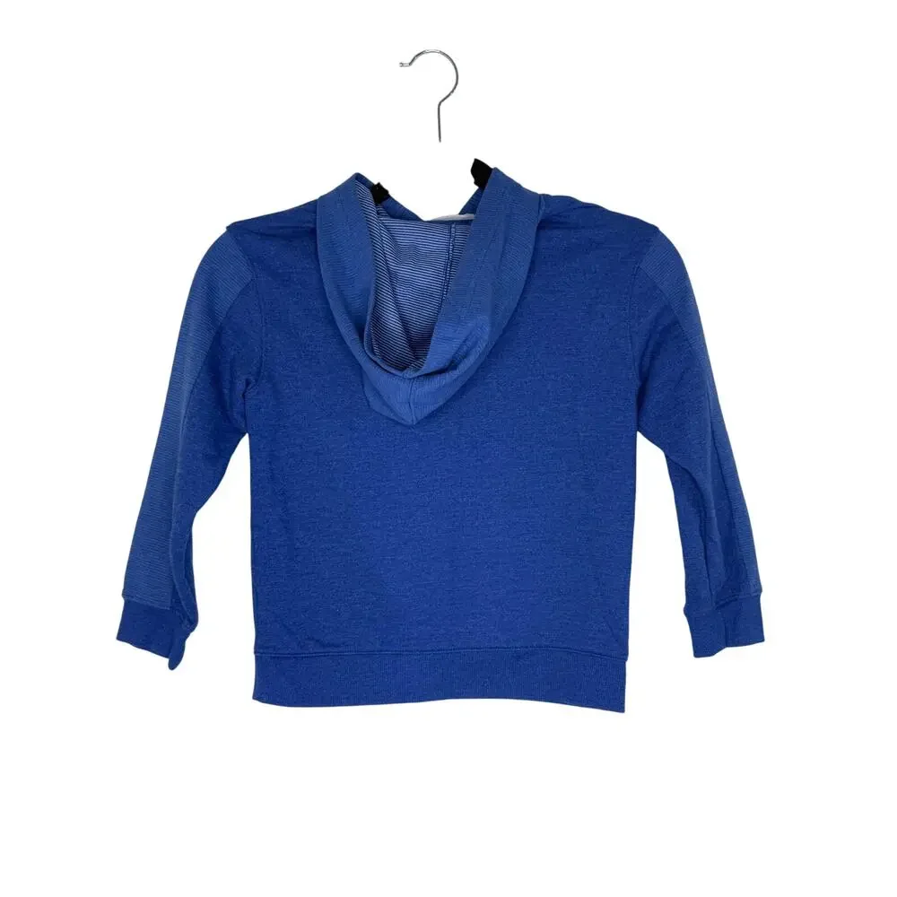 Cat & Jack Boy's Royal Blue Hoodie Pullover Sweater Sweatshirt Shirt Size XS 4/5